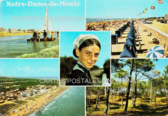 Cartes postales anciennes > CARTES POSTALES > carte postale ancienne > cartes-postales-ancienne.com Pays de la loire Vendee Notre Dame De Monts