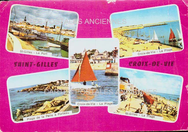 Cartes postales anciennes > CARTES POSTALES > carte postale ancienne > cartes-postales-ancienne.com Pays de la loire Vendee Saint Gilles Croix De Vie