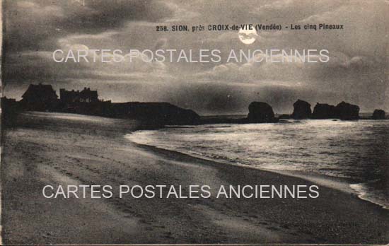 Cartes postales anciennes > CARTES POSTALES > carte postale ancienne > cartes-postales-ancienne.com Pays de la loire Vendee Sion-Sur-l'Ocean
