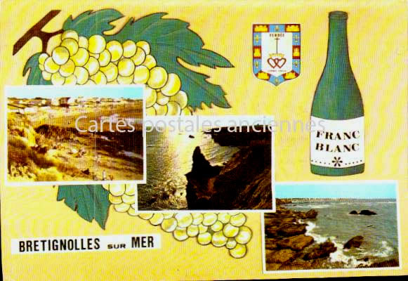 Cartes postales anciennes > CARTES POSTALES > carte postale ancienne > cartes-postales-ancienne.com Pays de la loire Vendee Bretignolles Sur Mer