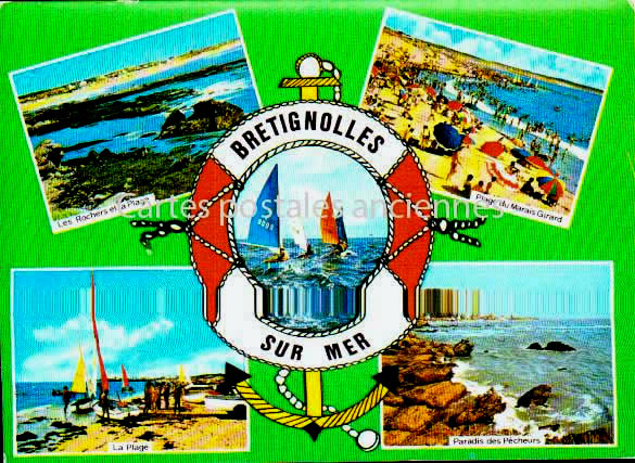 Cartes postales anciennes > CARTES POSTALES > carte postale ancienne > cartes-postales-ancienne.com Pays de la loire Vendee Bretignolles Sur Mer