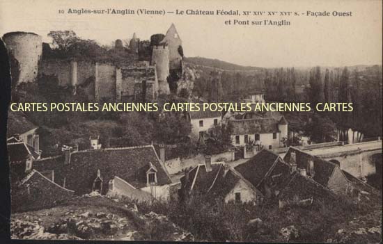 Cartes postales anciennes > CARTES POSTALES > carte postale ancienne > cartes-postales-ancienne.com Nouvelle aquitaine Vienne Angles Sur l'Anglin