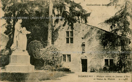 Cartes postales anciennes > CARTES POSTALES > carte postale ancienne > cartes-postales-ancienne.com Grand est Vosges Domremy La Pucelle