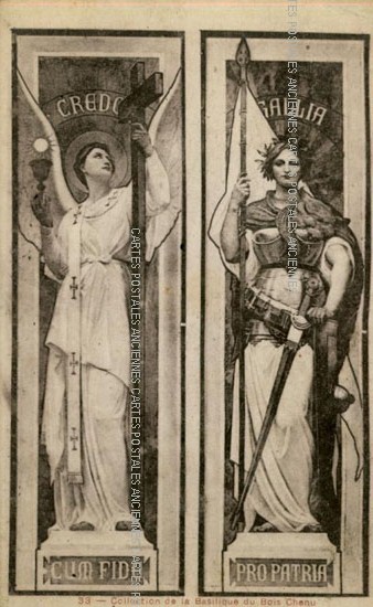 Cartes postales anciennes > CARTES POSTALES > carte postale ancienne > cartes-postales-ancienne.com Tableau sculpture Domremy La Pucelle
