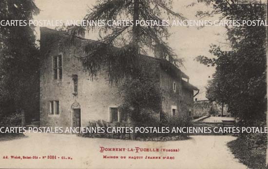 Cartes postales anciennes > CARTES POSTALES > carte postale ancienne > cartes-postales-ancienne.com Grand est Vosges Domremy La Pucelle