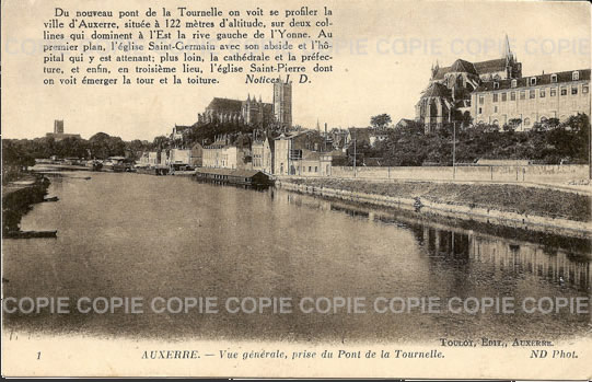Cartes postales anciennes > CARTES POSTALES > carte postale ancienne > cartes-postales-ancienne.com Bourgogne franche comte Yonne Auxerre