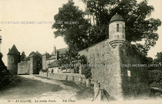 Cartes postales anciennes > CARTES POSTALES > carte postale ancienne > cartes-postales-ancienne.com Bourgogne franche comte Yonne Avallon