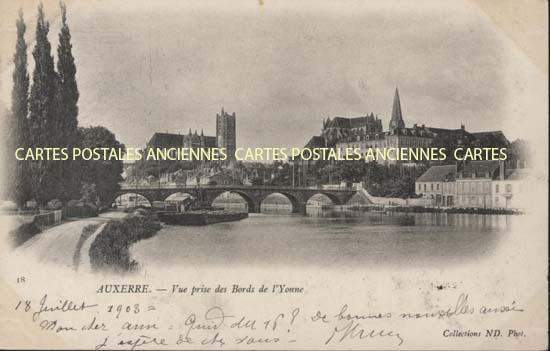 Cartes postales anciennes > CARTES POSTALES > carte postale ancienne > cartes-postales-ancienne.com Yonne  Auxerre