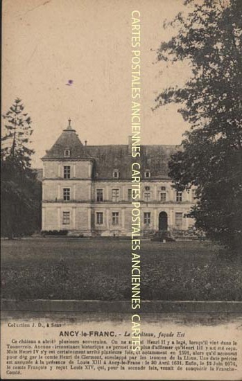 Cartes postales anciennes > CARTES POSTALES > carte postale ancienne > cartes-postales-ancienne.com Yonne  Ancy Le Franc
