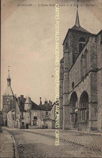 Cartes postales anciennes > CARTES POSTALES > carte postale ancienne > cartes-postales-ancienne.com Yonne  Avallon