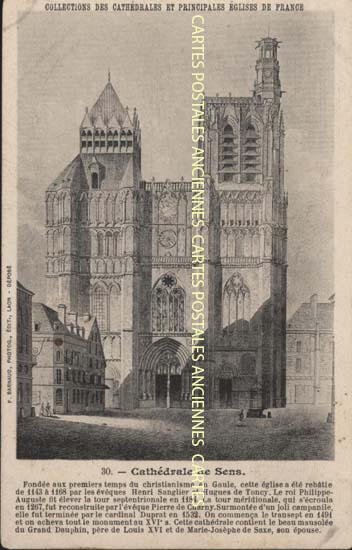 Cartes postales anciennes > CARTES POSTALES > carte postale ancienne > cartes-postales-ancienne.com Yonne  Sens