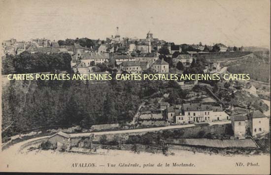 Cartes postales anciennes > CARTES POSTALES > carte postale ancienne > cartes-postales-ancienne.com Yonne  Avallon
