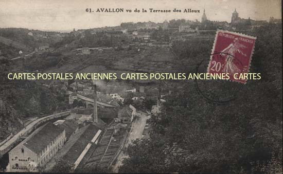 Cartes postales anciennes > CARTES POSTALES > carte postale ancienne > cartes-postales-ancienne.com Yonne  Avallon
