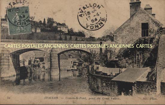 Cartes postales anciennes > CARTES POSTALES > carte postale ancienne > cartes-postales-ancienne.com Yonne  Avallon