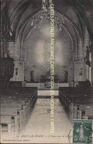 Cartes postales anciennes > CARTES POSTALES > carte postale ancienne > cartes-postales-ancienne.com Yonne  Ancy Le Franc