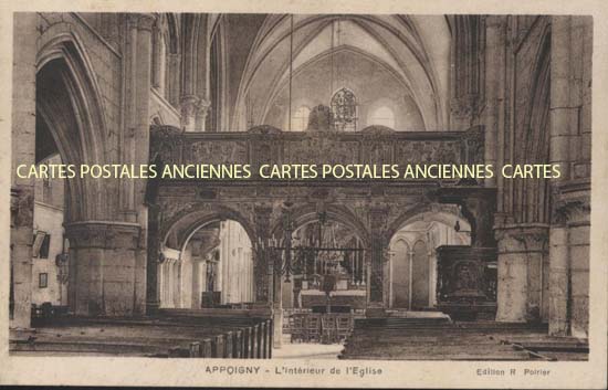 Cartes postales anciennes > CARTES POSTALES > carte postale ancienne > cartes-postales-ancienne.com Bourgogne franche comte Yonne Appoigny