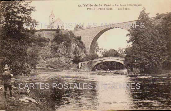 Cartes postales anciennes > CARTES POSTALES > carte postale ancienne > cartes-postales-ancienne.com Bourgogne franche comte Yonne Pierre Perthuis