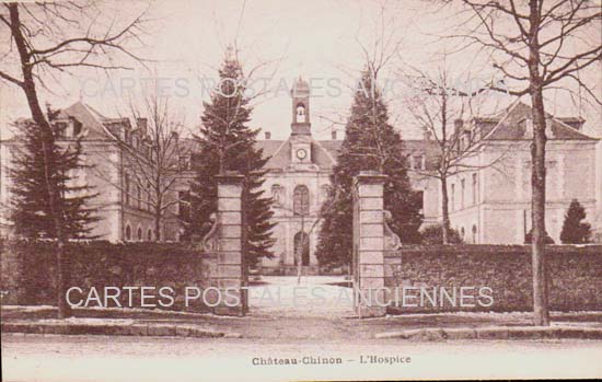 Cartes postales anciennes > CARTES POSTALES > carte postale ancienne > cartes-postales-ancienne.com  Chateau Chinon Ville