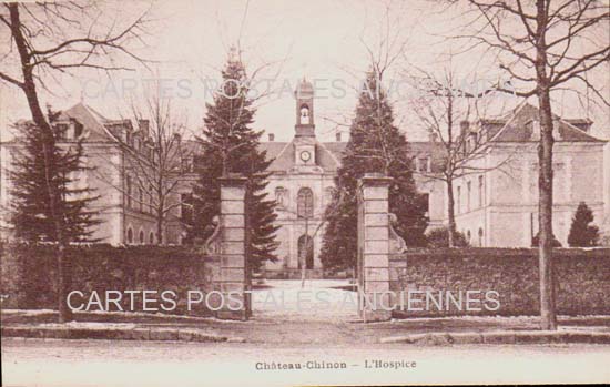 Cartes postales anciennes > CARTES POSTALES > carte postale ancienne > cartes-postales-ancienne.com Nievre 58 Chateau Chinon Ville