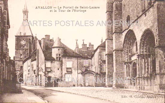 Cartes postales anciennes > CARTES POSTALES > carte postale ancienne > cartes-postales-ancienne.com Yonne  Avallon