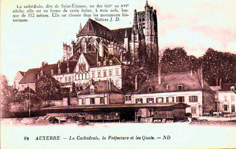 Cartes postales anciennes > CARTES POSTALES > carte postale ancienne > cartes-postales-ancienne.com Bourgogne franche comte Yonne Auxerre