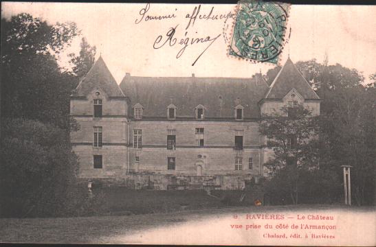 Cartes postales anciennes > CARTES POSTALES > carte postale ancienne > cartes-postales-ancienne.com Bourgogne franche comte Yonne Ravieres