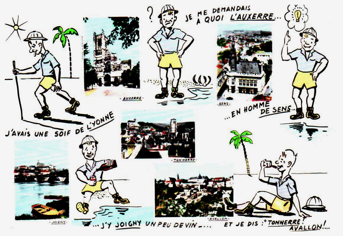 Cartes postales anciennes > CARTES POSTALES > carte postale ancienne > cartes-postales-ancienne.com Humour Vacances Vezelay