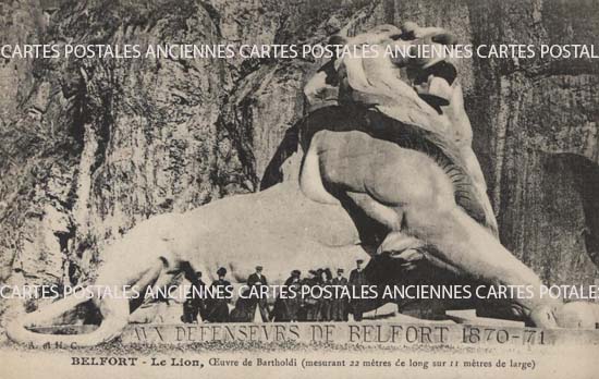 Cartes postales anciennes > CARTES POSTALES > carte postale ancienne > cartes-postales-ancienne.com Bourgogne franche comte Territoire de belfort Belfort