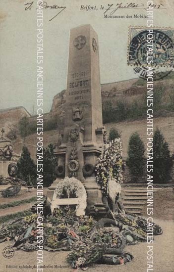 Cartes postales anciennes > CARTES POSTALES > carte postale ancienne > cartes-postales-ancienne.com Bourgogne franche comte Territoire de belfort Belfort