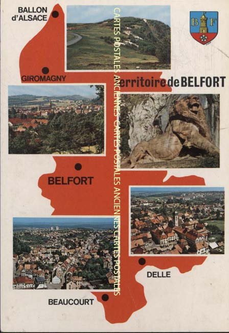 Cartes postales anciennes > CARTES POSTALES > carte postale ancienne > cartes-postales-ancienne.com Bourgogne franche comte Territoire de belfort Belfort