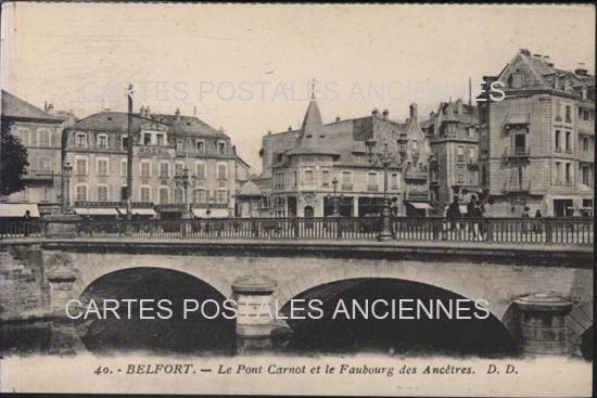 Cartes postales anciennes > CARTES POSTALES > carte postale ancienne > cartes-postales-ancienne.com Bourgogne franche comte Territoire de belfort Belfort