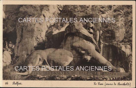 Cartes postales anciennes > CARTES POSTALES > carte postale ancienne > cartes-postales-ancienne.com Bourgogne franche comte Territoire de belfort Belfort