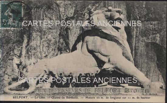 Cartes postales anciennes > CARTES POSTALES > carte postale ancienne > cartes-postales-ancienne.com Bourgogne franche comte Territoire de belfort Belfort