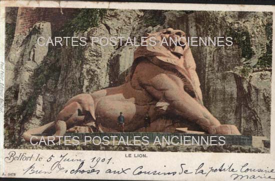 Cartes postales anciennes > CARTES POSTALES > carte postale ancienne > cartes-postales-ancienne.com Bourgogne franche comte Territoire de belfort Belfort
