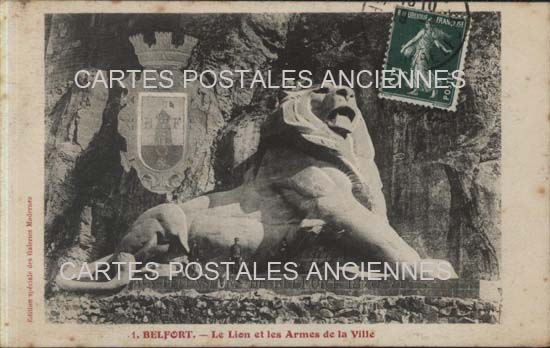 Cartes postales anciennes > CARTES POSTALES > carte postale ancienne > cartes-postales-ancienne.com Bourgogne franche comte Territoire de belfort Belfort