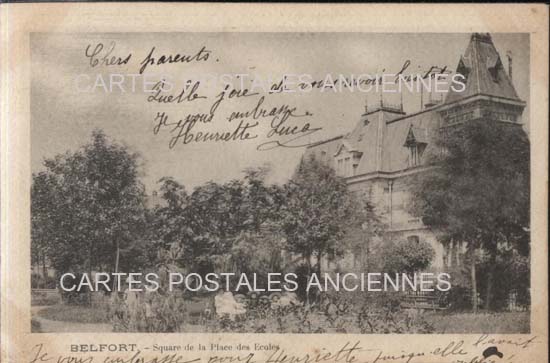 Cartes postales anciennes > CARTES POSTALES > carte postale ancienne > cartes-postales-ancienne.com Bourgogne franche comte Territoire de belfort Belfort