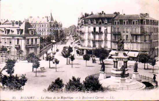 Cartes postales anciennes > CARTES POSTALES > carte postale ancienne > cartes-postales-ancienne.com Bourgogne franche comte Territoire de belfort Belfort