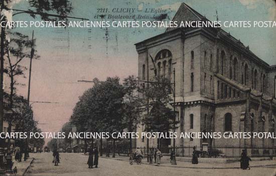 Cartes postales anciennes > CARTES POSTALES > carte postale ancienne > cartes-postales-ancienne.com Ile de france Hauts de seine Clichy