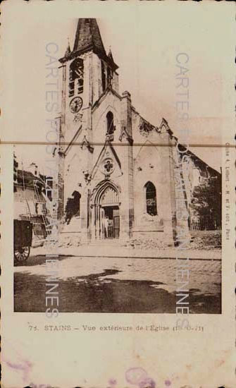 Cartes postales anciennes > CARTES POSTALES > carte postale ancienne > cartes-postales-ancienne.com Ile de france Seine saint denis Saintains