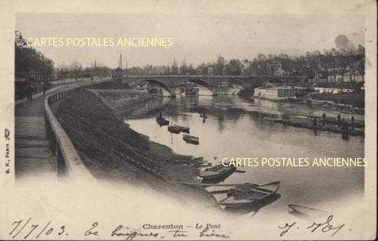 Cartes postales anciennes > CARTES POSTALES > carte postale ancienne > cartes-postales-ancienne.com Ile de france Val de marne Charenton Le Pont
