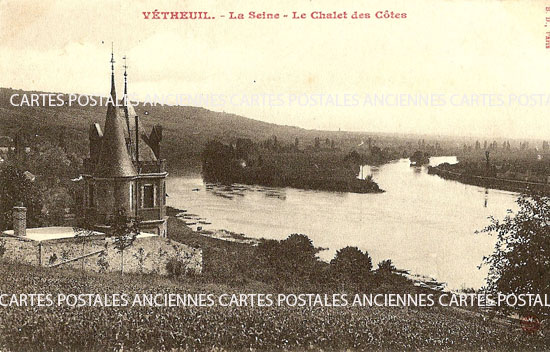 Cartes postales anciennes > CARTES POSTALES > carte postale ancienne > cartes-postales-ancienne.com Ile de france Val d'oise Vetheuil