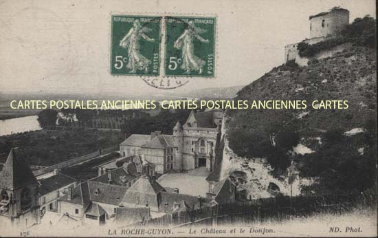 Cartes postales anciennes > CARTES POSTALES > carte postale ancienne > cartes-postales-ancienne.com Ile de france Val d'oise La Roche Guyon