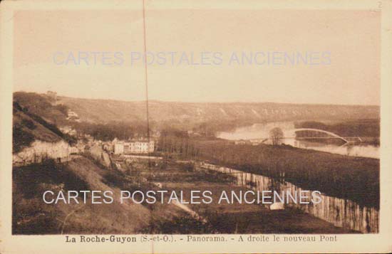 Cartes postales anciennes > CARTES POSTALES > carte postale ancienne > cartes-postales-ancienne.com Ile de france Val d'oise La Roche Guyon