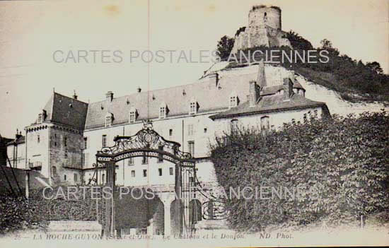 Cartes postales anciennes > CARTES POSTALES > carte postale ancienne > cartes-postales-ancienne.com Ile de france Val d'oise La Roche Guyon