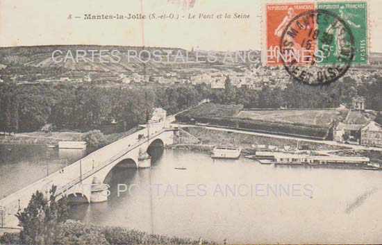 Cartes postales anciennes > CARTES POSTALES > carte postale ancienne > cartes-postales-ancienne.com Ile de france Yvelines Mantes La Jolie