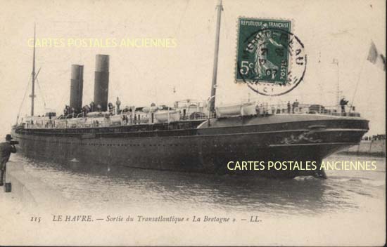Cartes postales anciennes > CARTES POSTALES > carte postale ancienne > cartes-postales-ancienne.com Bateau mer Paquebots