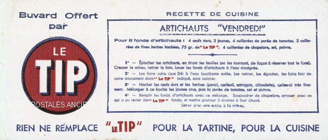 Advertising blotters Epices fromages</b>