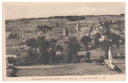 Cartes postales anciennes > CARTES POSTALES > carte postale ancienne > cartes-postales-ancienne.com Auvergne rhone alpes Haute loire Craponne Sur Arzon