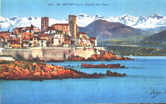 Cartes postales anciennes > CARTES POSTALES > carte postale ancienne > cartes-postales-ancienne.com Provence alpes cote d'azur Alpes maritimes Antibes