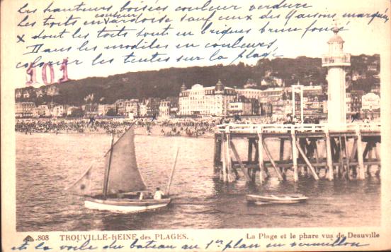 Cartes postales anciennes > CARTES POSTALES > carte postale ancienne > cartes-postales-ancienne.com Normandie Calvados Trouville Sur Mer